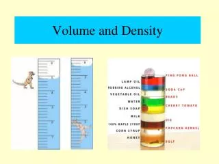 Volume and Density