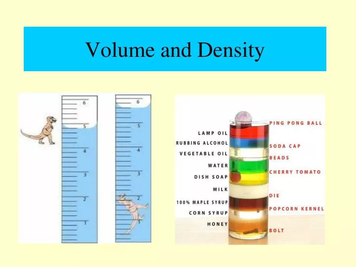 volume and density