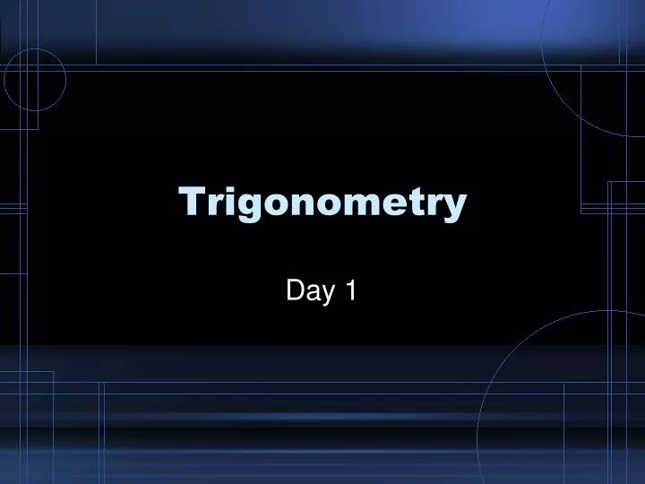 trigonometry