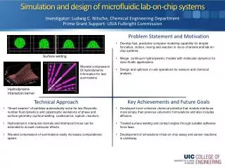 Simulation and design of microfluidic lab-on-chip systems