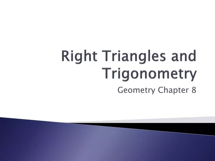 right triangles and trigonometry