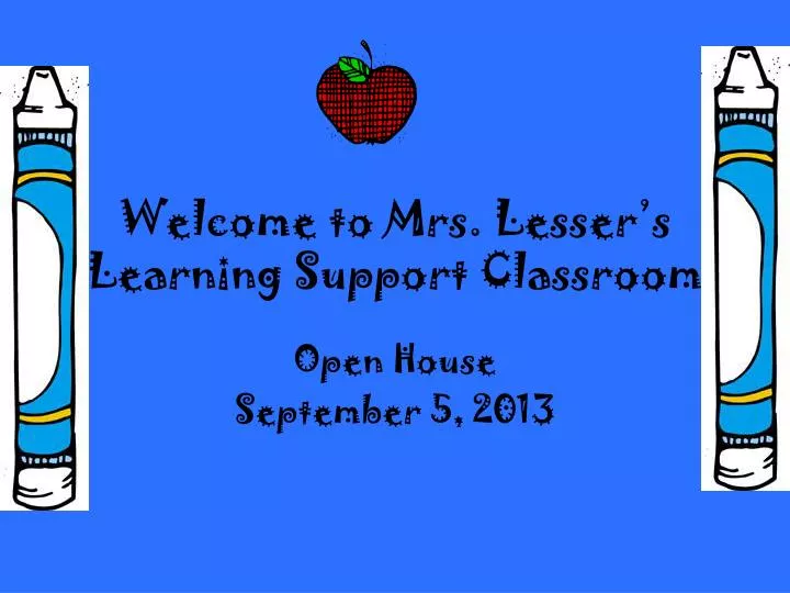 welcome to mrs lesser s learning support classroom