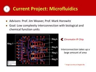 Current Project: Microfluidics