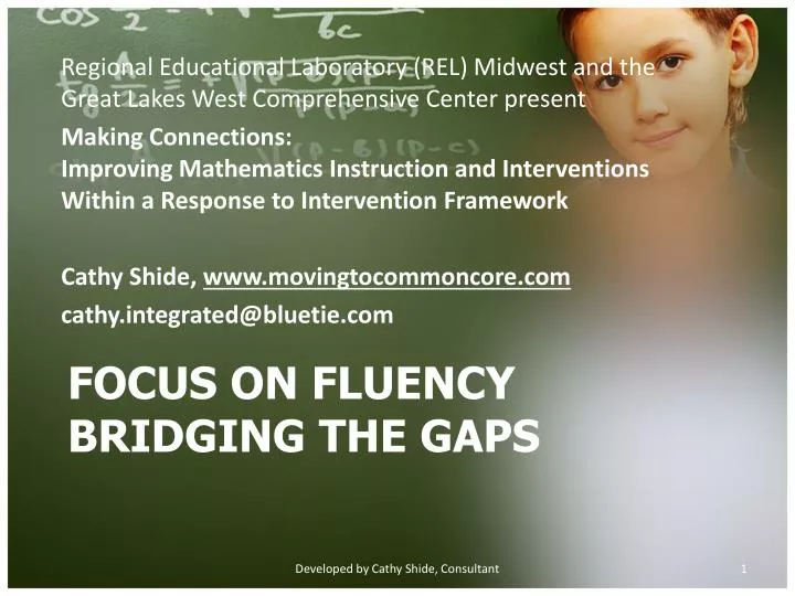 focus on fluency bridging the gaps