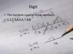 Digit - slide 1