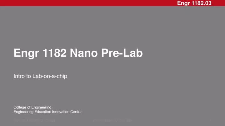 engr 1182 nano pre lab