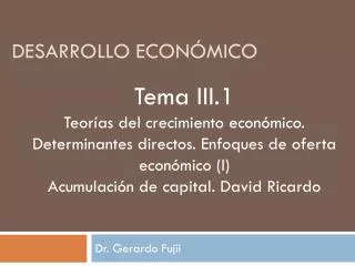 desarrollo econ mico