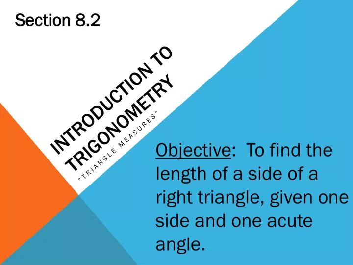 introduction to trigonometry