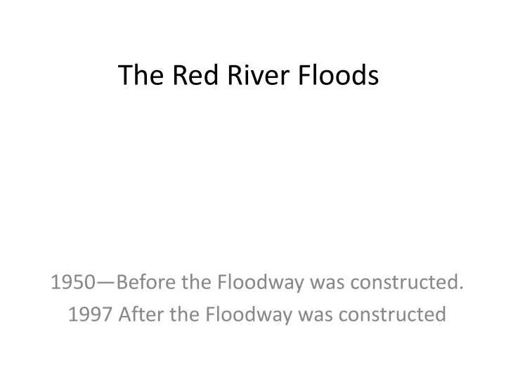 the red river floods