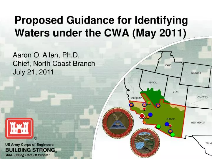 proposed guidance for identifying waters under the cwa may 2011