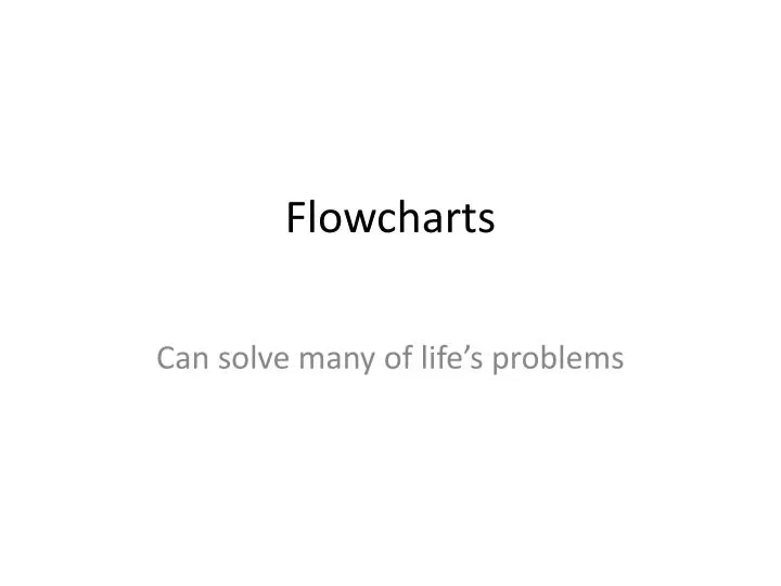 flowcharts