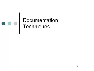 Documentation Techniques