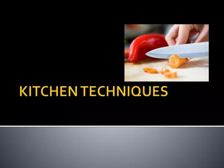 kitchen techniques