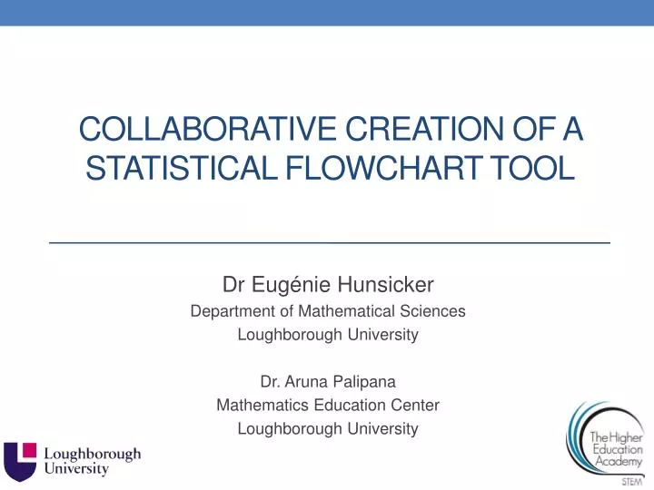 collaborative creation of a statistical flowchart tool