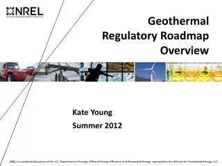 Geothermal Regulatory Roadmap Overview