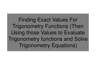 Review: Special Right Triangles