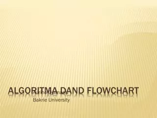 algoritma D AND FLOWCHART