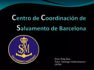 c entro de c oordinaci n de s alvamento de barcelona