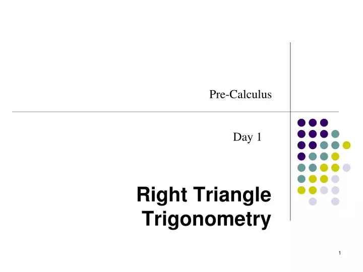 right triangle trigonometry