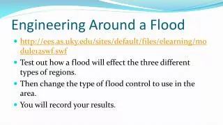 Engineering Around a Flood