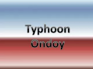 Typhoon Ondoy