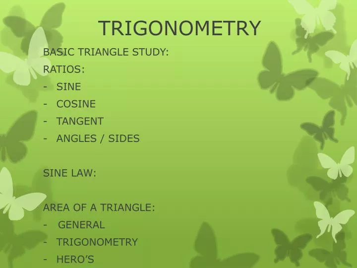 trigonometry