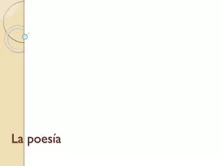 la poes a