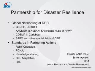Partnership for Disaster Resilience
