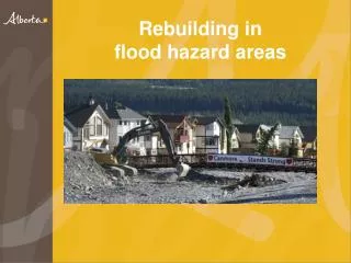 Rebuilding in flood hazard areas