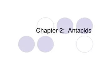 Chapter 2: Antacids