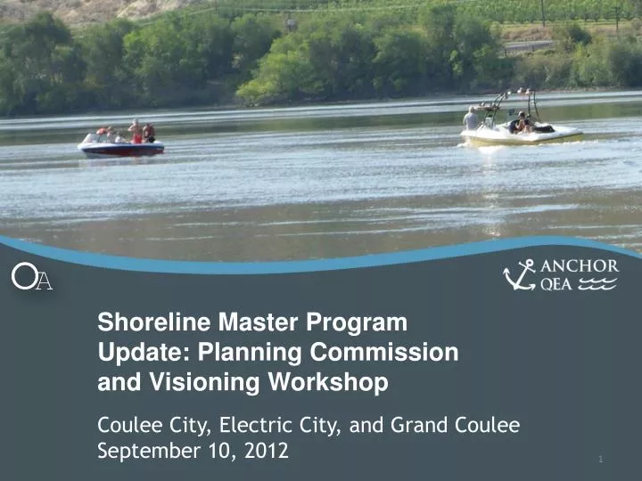 shoreline master program update planning commission and visioning workshop