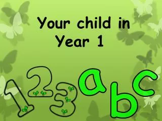 Your child in Year 1