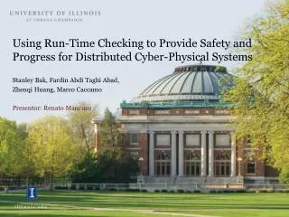Using Run-Time Checking to Provide Safety and Progress for Distributed Cyber-Physical Systems