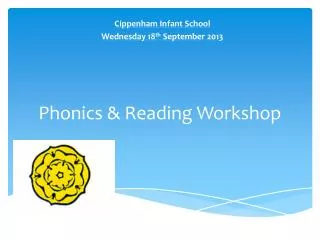 Phonics &amp; Reading Workshop