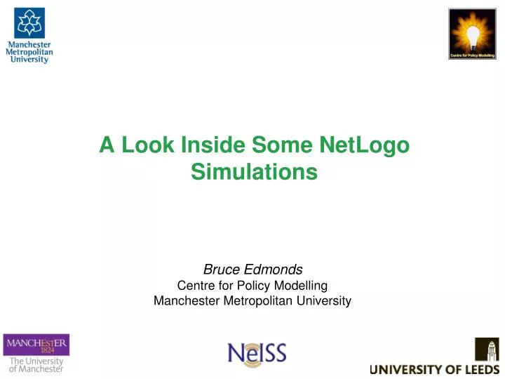 a look inside some netlogo simulations