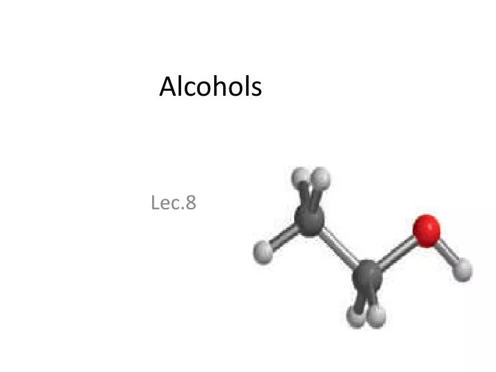 alcohols