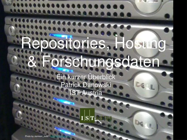 repositories hosting forschungsdaten