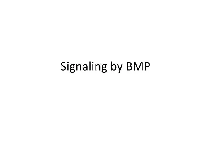 signaling by bmp