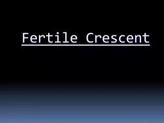 fertile crescent