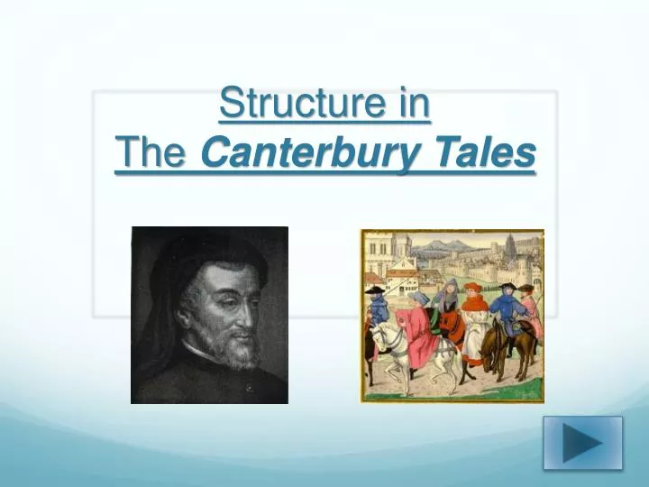 structure in the canterbury tales