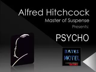 Alfred Hitchcock Master of Suspense