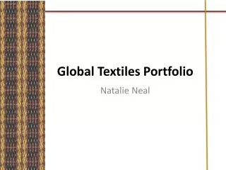 Global Textiles Portfolio