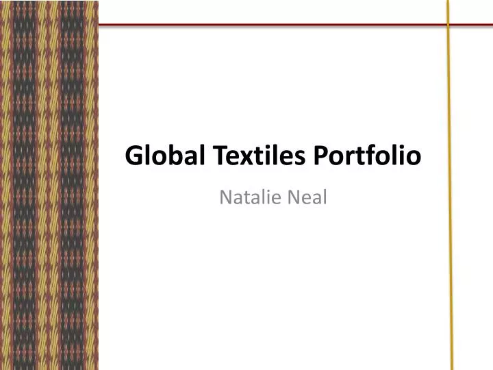 global textiles portfolio