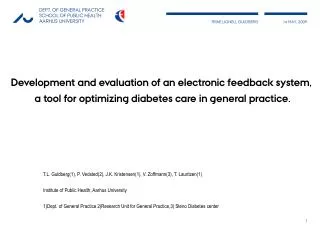 Development and evaluation of an electronic feedback system,