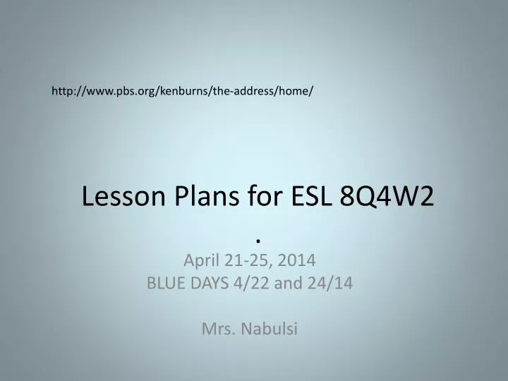 lesson plans for esl 8q4w2