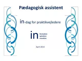 p dagogisk assistent