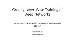 Greedy Layer-Wise Training of Deep Networks