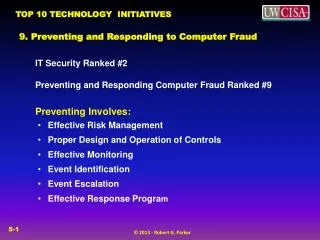 9. Preventing and Responding to Computer Fraud