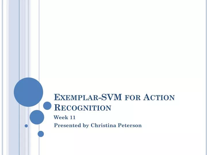 exemplar svm for action recognition