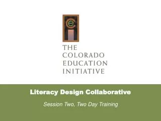 Literacy Design Collaborative